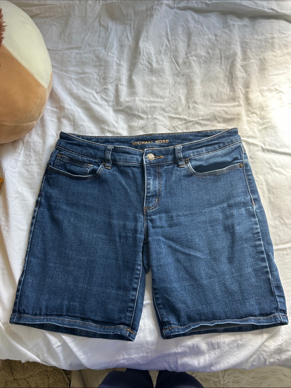 Michael Kors Dark Blue Denim Bermuda Shorts